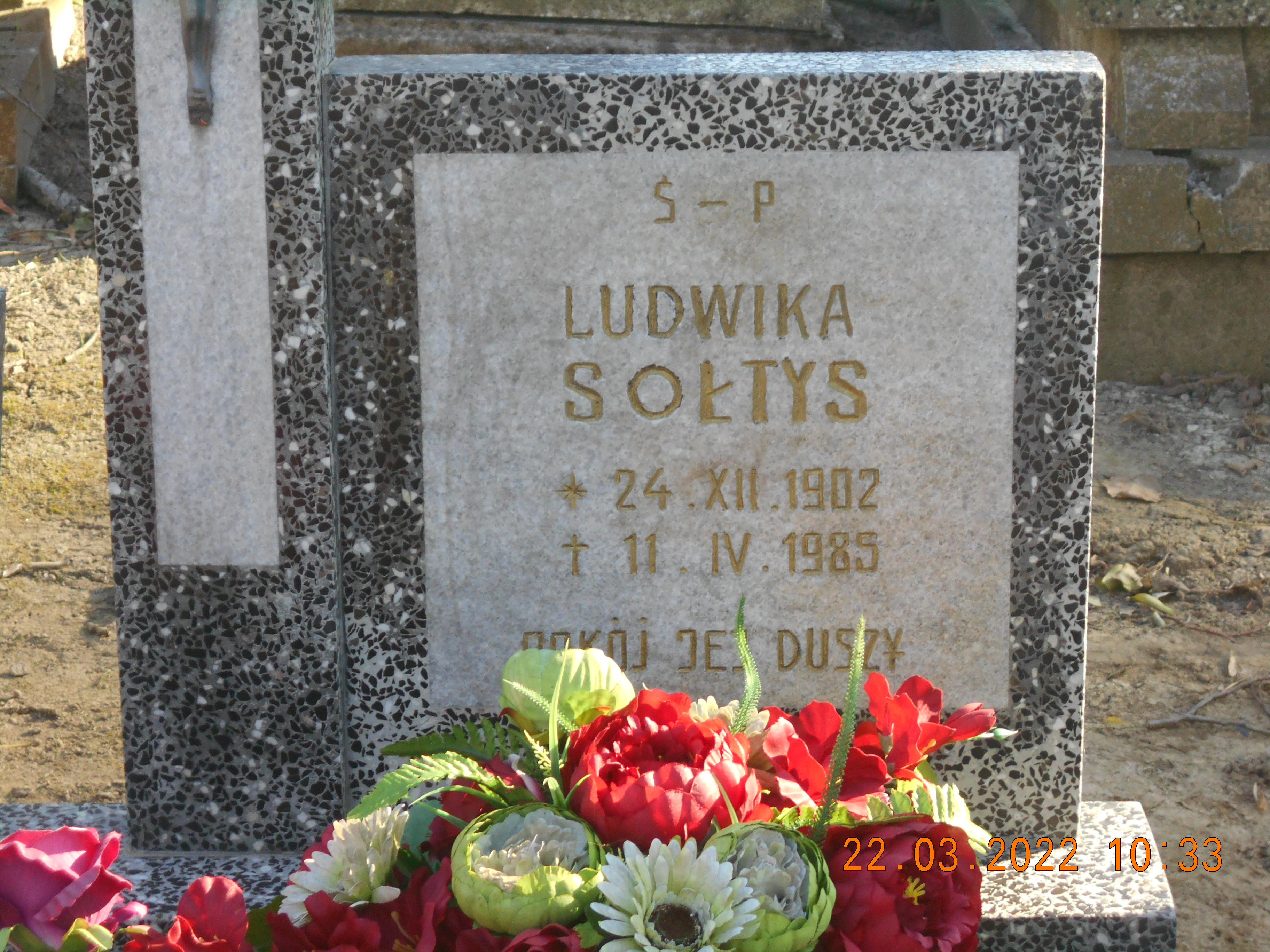 Ludwika Sołtys 1902 Pełczyce - Grobonet - Wyszukiwarka osób pochowanych