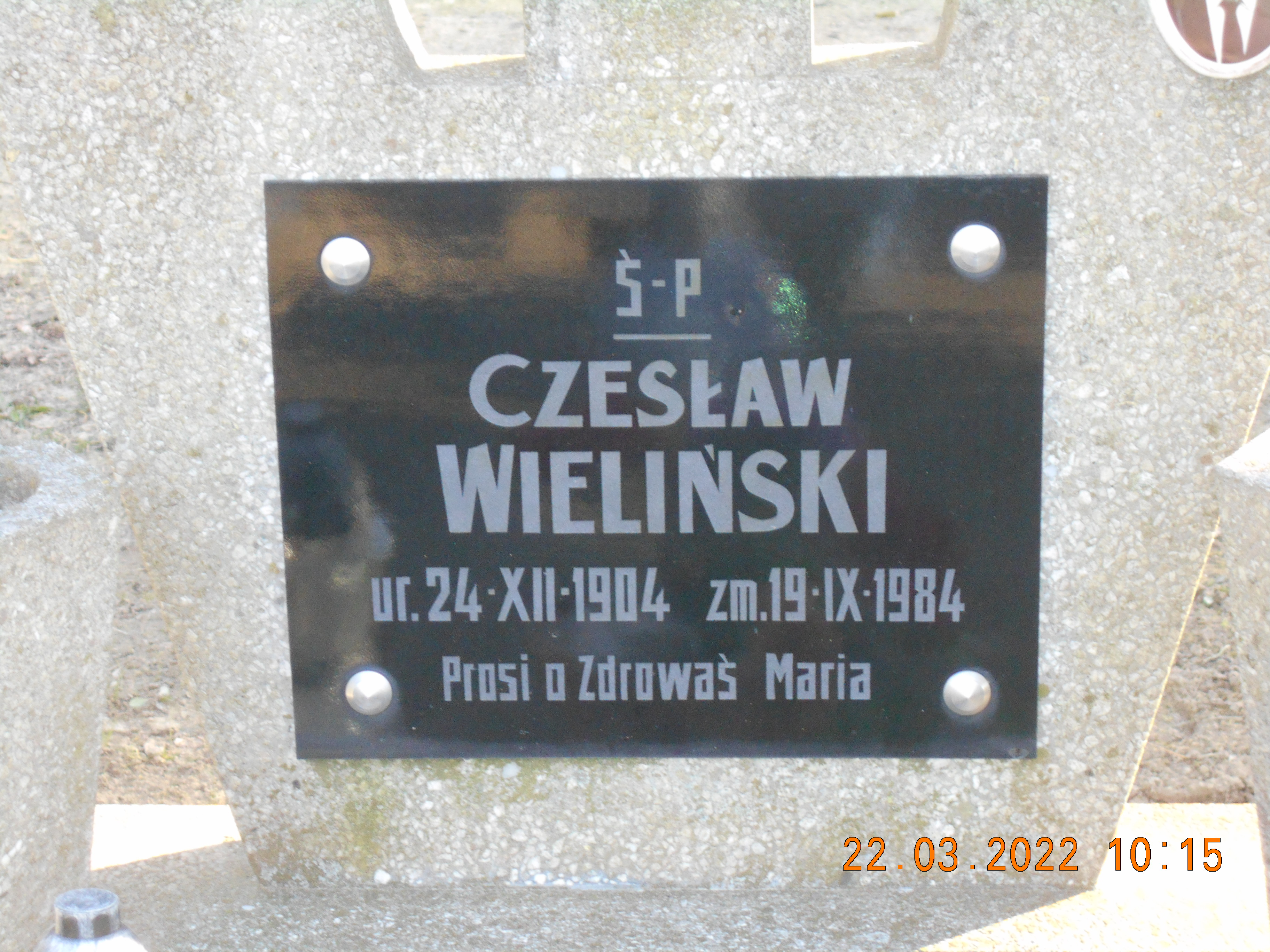 Czesław Wieliński 1904 Pełczyce - Grobonet - Wyszukiwarka osób pochowanych