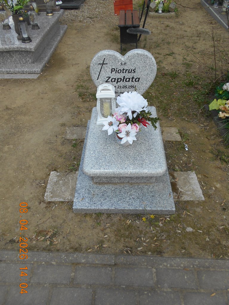 Piotr Zapłata 1950 Pełczyce - Grobonet - Wyszukiwarka osób pochowanych